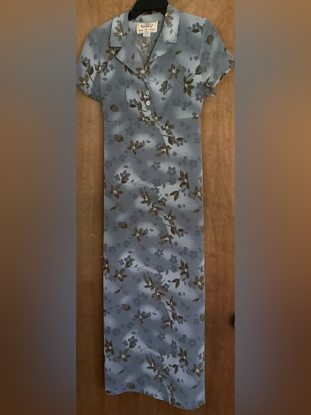 VTG 90's tickets Clothing Floral Maxi dress M Empire Waist Grunge Whimsigoth